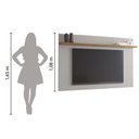 Ver imagem 5 de Painel Para TV Até 60 Polegadas 1,60m NT 1190 Freijó / Off White Notável