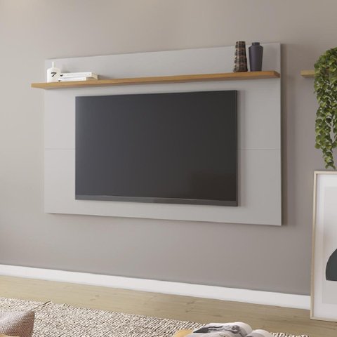 Painel Para TV Até 60 Polegadas 1,60m NT 1190 Freijó / Off White Notável