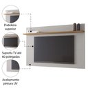 Ver imagem 4 de Painel Para TV Até 60 Polegadas 1,60m NT 1190 Freijó / Off White Notável