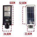 Ver imagem 4 de Luminaria Solar 240w Led Poste Rua Sensor Movimento 3und