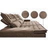 Sofá 3 Lugares Retrátil e Reclinável Cama inBox Senses 2,00m Velusoft Castor - 4