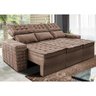Sofá 3 Lugares Retrátil e Reclinável Cama inBox Senses 2,00m Velusoft Castor - 1
