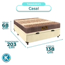 Ver imagem 3 de Cama Box Bau + Colchão Casal D26 Ortophedic Sankonfort