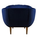 Ver imagem 5 de Kit 2 Poltronas Decorativa Marcela Veludo Azul Marinho