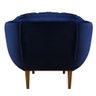Kit 2 Poltronas Decorativa Marcela Veludo Azul Marinho - 5
