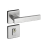 Fechadura Porta Externa Retro Broca 55mm Inox Escovado Pado - 1