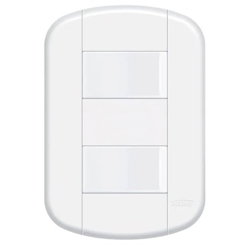 Conjunto de 2 Interruptores Simples 16a/250 Volts - Distanciado - Blanc Mais - 11139104 - Fame Conju