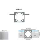 Ver imagem 1 de Perfil Alumínio Modular Link RM-311 Barra 03 metros Natural Rometal 01 Barra