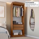 Ver imagem 7 de Closet Solteiro Andorra 2 Gavetas Freijó/Branco - Pnr Móveis
