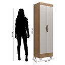 Ver imagem 4 de Armário Multiuso Lite Nature Off White – Móveis Leão