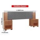Ver imagem 4 de Cabeceira Box Gold New Regulável 2 Mesas de Cabeceira 100% MDF