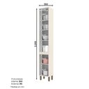 Ver imagem 1 de Paneleiro Henn Connect C72-139 6 Prateleiras Off White SE