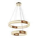 Ver imagem 4 de Lustre Pendente Nordecor Gulty 2898 Ouro Brilho Led Bivolt