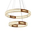 Ver imagem 1 de Lustre Pendente Nordecor Gulty 2898 Ouro Brilho Led Bivolt