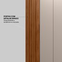 Ver mais imagens de Guarda Roupa Casal 6 Portas com Ripado e 6 Gavetas Atrice - Nogueira/nude Prime Tx