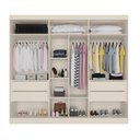 Ver imagem 3 de Guarda Roupa Oxford 6 Portas 4 Ripadas 4 Gavetas Mdf - Mademarcs