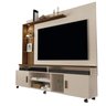 Estante Rack para Tv 65" Home Ocean:off White/ Canela - 1