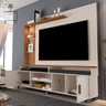 Estante Rack para Tv 65" Home Ocean:off White/ Canela - 3