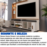 Estante Rack para Tv 65" Home Ocean:off White/ Canela - 2