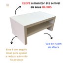 Ver imagem 4 de Suporte para Monitor e Notebook Home Office de Mesa em Mdf
