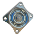 Ver mais imagens de Rodízio Rodinha Giratório Placa Base Aço Fixo Roda Nylon Diâmetro 50mm 2" Altura 55mm