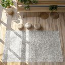 Ver imagem 1 de Tapete Sisal Sala Quarto 200x300 Tecido Sintético Mesclado - Palha com Bege