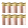 40x Válvulas Serviço Schrader 1/4 50mm Cobre Refrigeração - 1
