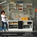 Ver imagem 6 de Kit com 2 Balcões e 2 Armários Aéreos Multiuso 200cm Agata Madesa