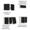 Ver imagem 5 de Kit com 2 Balcões e 2 Armários Aéreos Multiuso 200cm Agata Madesa