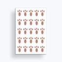 Ver imagem 2 de Kit Adesivos Patinhas de Coelho Páscoa Marrom 3,2x4,5 100 Unidades