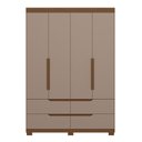 Ver imagem 1 de Guarda Roupa Doble Solteiro 4 Portas 4 Gavetas Móveis Albatroz