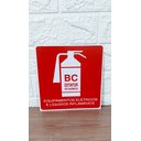 Ver imagem 4 de Placa de Sinalização Extintor Po Quimico Bc 20x20