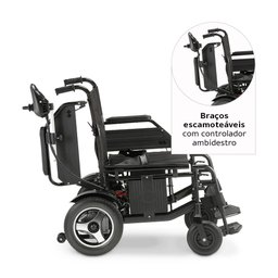 Cadeira de Rodas Motorizada Dobrável até 120 Kg Assento de 48 Cm D800 Dellamed - 4