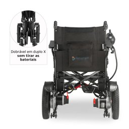 Cadeira de Rodas Motorizada Dobrável até 120 Kg Assento de 48 Cm D800 Dellamed - 3