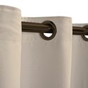 Ver imagem 3 de Cortina Blackout em Tecido com Voil 4,00m X 1,80m Bloqueia 90% Luz Sala e Quarto:avelã