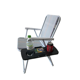 Mesa Suporte Portátil Para Cadeira De Praia - Preto - 1 Mesa Suporte Portátil Para Cadeira De Praia - Preto - 1