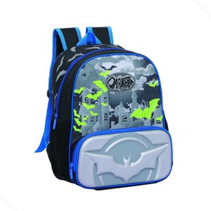Mochila Bolsa Infantil Menino Costas Darkbat:azul
