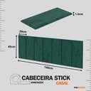 Ver imagem 6 de Kit Quarto Casal 2 Mesas de Cabeceira Arruna Mdf 2 Gavetas e Cabeceira Casal 1,40 Autocolante -