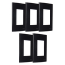 Ver imagem 1 de Kit 5 Placa 4x2 3 Postos Ebony Preta Sleek Margirius Cor:preto