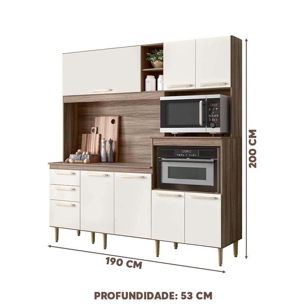 Armário de Cozinha Completo 100% Mdf - 4