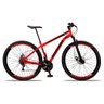 Bicicleta Bike Aço Aro 29 Suspensão Dianteira 21 Velocidades Freio a Disco Vermelho Ferrari - 1