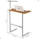 Ver imagem 3 de Mesa de Notebook com Pés de Ferro Viena Nature Cinza