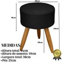 Ver mais imagens de 1 Namoradeira 2 Poltronas Decorativa Mais Puff Resistente para Recepção Confortável Sala de Espera