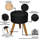Ver imagem 7 de 1 Namoradeira 2 Poltronas Decorativa Mais Puff Resistente para Recepção Confortável Sala de Espera