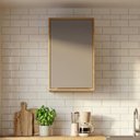 Ver imagem 1 de Armário Aéreo MDF 1 Porta 40cm Marrom/Cinamomo/Platina