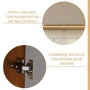Ver imagem 5 de Armário Aéreo 1 Porta 40cm Brilhante Celeste Cinamomo/Platina