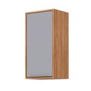 Ver imagem 2 de Armário Aéreo 1 Porta 40cm Brilhante Celeste Cinamomo/Platina