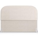 Ver imagem 3 de Cabeceira Cama Box Queen 160cm Orgânica Lanna W01 Linho Cru - Lyam Decor