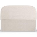 Ver imagem 5 de Cabeceira Cama Box Queen 160cm Orgânica Lanna W01 Linho Cru - Lyam Decor