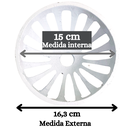 Ver imagem 5 de Ralo Abacaxi Hemisférico Alumínio Branco Anti Folhas para Tubo de 150mm 6 Polegadas Calhas Telhado